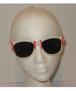Halftime Baseball Theme Sunglasses White Red Stitch Design Sport Fan Ret... - €12,68 EUR