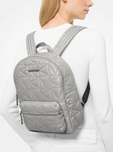 Michael Kors Winnie Medium Quilted Nylon Pearl Grey Backpack 35T0UW4B2C NWT $398 - £83.08 GBP