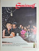 SMIRNOFF VODKA - Blizzard - Chilly - Fresca &amp; Lime - 1968 Vintage Print Ad - $8.61