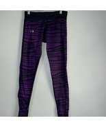 Purple and black zebra stripes under Armour leggings - $17.83 CAD