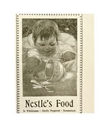 Nestle&#39;s Healthy Baby Food 1894 Advertisement Victorian Thomas Leeming A... - €17,11 EUR