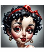 Betty Boop Poster - 33.1&quot; x 33.1&quot; - Semi Gloss - $38.48
