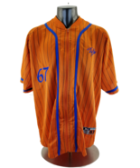 Vintage Willie Esco Sport # 67 Orange  & Blue Zip Front Jersey size XL