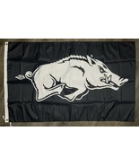 Arkansas Razorbacks Logo Flag 3x5 ft Black Sports Banner Man-Cave Garage