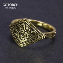 Game Dark Souls Series Ring of Favor Real 925 Sterling Silver with Retro Gold Pl - £41.62 GBP