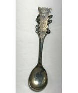 Crown Dangle Loop English Collector Souvenir Sterling Silver .925 Spoon - $1,881.48 MXN