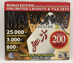  Mahjongg Platinum 2 (PC CD-ROM, 2006, Jewel Case w/ Slipcover, Viva Media) - £5.67 GBP