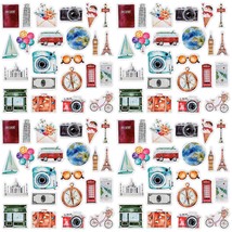 225 Pcs Travelling Scrapbook Stickers, Mini Size Adventure Decals, Diy Decoratio - £14.37 GBP