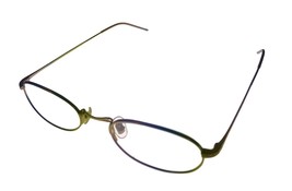 John Varvatos Mens Ophthalmic Eyeglass Oval Metal Frame V127 Gold 48 - £71.93 GBP