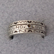 Brighton Sterling Silver Ring Spinner Love Makes the World Go Around Sz ... - £15.92 GBP