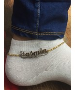 14k gold overlay Personalized Anklet Bracelet  - $34.24 CAD