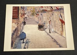 Postcard - The Rue Monsnier With Flags - Eduard Manet - Unposted Collect... - $7.00