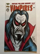 Vampires: Blood Shot #1C W/ Original Drawing Of Morbius  The Living Vampire - £37.35 GBP