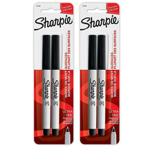 (2 Pack) NEW Sharpie Ultra Fine Point Permanent Markers, 2 Black Markers - £6.38 GBP