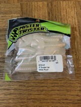 Mister Twister DT10-1P  4&quot; Double Tail White Pearl-1ea 10pk-BRAND NEW-SHIP 24HRS - £18.10 GBP