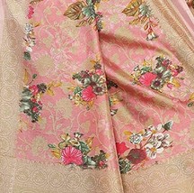 Vintage Women&#39;s Silk Saree With Blouse Piece Silk Zari Work Sari Indian - £28.70 GBP