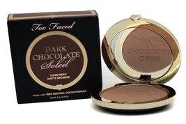Too Faced DARK CHOCOLATE SOLEIL Longwear Bronzer MATTE, 0.28 OZ NIB - $360.50 MXN