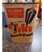 VTG Tiki Torch Fuel Tin Can One Quart Bug Chasing Safe Burning - $49.49