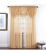 Style Master Elegance Valances Voile Window Sheer Treatments Bisque 60&quot;W... - $180.37 MXN