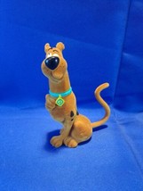 Scooby Doo Flocked Toy Figurine Swiveling Head &amp; Tail Hanna Barbera  - £18.47 GBP