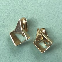 Vintage Avon Signed Small Goldtone Triangle &amp; Tipped Open Square Door Knocker - £10.37 GBP