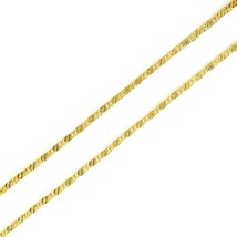 AGLOVER 925 Sterling Silver 16/18/20/22/24/26/28/30 Inch Gold Long Chain Necklac - £9.75 GBP
