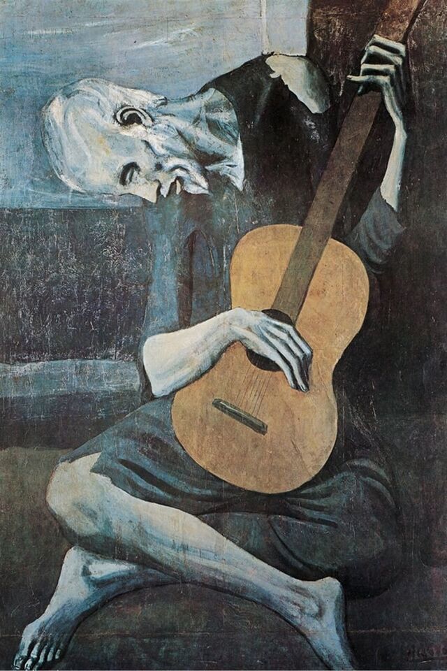 Picasso Poster Old Guitarist - $4.49