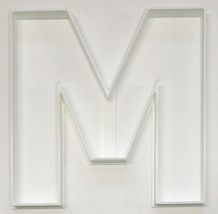 Letter M 4 Inch Uppercase Capital Block Font Cookie Cutter USA PR4226 - £3.20 GBP