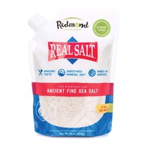 Redmond Real Salt - Ancient Fine Sea Salt, Unrefined Mineral Salt, 16 Ounce - £15.01 GBP