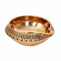 Parijat Handicraft Brass Tradition Kuber Diya For Home Decor Pooja Diwali Gift P - £7.95 GBP