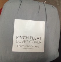 3pc Pinch Pleat Duvet Cover Set  433dfp - £22.80 GBP