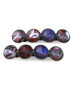 Multi-colored Marbled Hair Barrette - £10.38 GBP