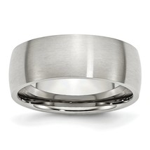 Stainless Steel 8mm Brushed Mens Ring Band Size 10.5 - £84.85 GBP
