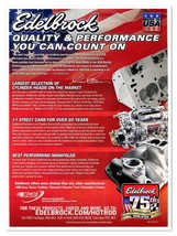 Edelbrock 75th Anniversary Hot Rod Auto Parts 2013 Full-Page Print Magaz... - $9.70