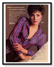 Royal Silk Clifton NJ Fashion Print Ad Vintage 1984 Magazine Advertiseme... - $9.70