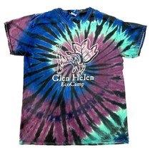 Glen Helen Eco Camp Shirt Womens Medium Vintage Tie Dye Yelllow Springs ... - $14.65