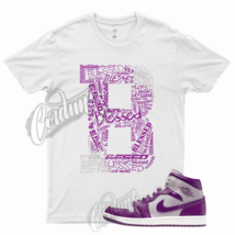  BLS T Shirt for J1 1 Mid WMNS Magenta Grey Purple High Low Berry Plum 9 6 - £20.27 GBP+