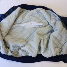 Vintage 1980s Petro-Chem Insulation Men's Blue Satin Varsity Jacket Chest 50" image 10