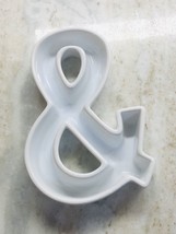 Ivy Lane Design Ceramic Love Letter Dish, Ampersand, White 6-Inch-New/No Box - $22.65