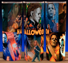 Halloween Michael Myers Horror Retro Cup Mug Tumbler 20oz with lid and s... - $19.75