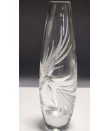 Cut Glass bud vase Lenox USA crystal Signed - $17.10