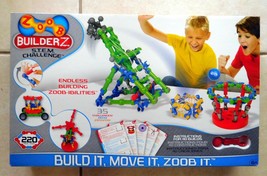 TOY ZOOB BuilderZ S.T.E.M. Challenge 220 Pcs Instructions Ages 6+ Used 1X (T) - £32.96 GBP