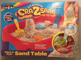Mold N Play Sand Table Its Amazing! Cra-Z-Sand with Built in Sand Play Tray NEW! - £37.96 GBP