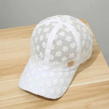 Diamond-Studded R Cap Women&#39;s Lace Floral Rhinestones M Cap Sun Shade Net Cap Ba - £8.17 GBP