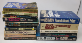 Science Fiction Book Lot Arthur Clarke Isaac Asimov Chalker &amp; More Sci-fi VTG - $25.77