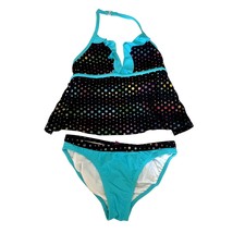 Ocean Pacific Girls Size Medium 7 8 2 Pc Tankini Swim bathing Suit Beach Pool Bl - £7.86 GBP