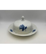 Rosenthal SANSOUCCI BLUE ROSE Round Covered Butter Dish - €95,20 EUR