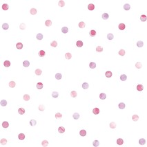 Watercolor Dots Wall Art Kit, Pink, By Wallpops, Model Number Dwpk2466 - £31.85 GBP