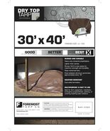 Reversible Tarp 30' W x 40' L Heavy-Duty, Polyethylene - Foremost Tarp Co. 23040 - $138.59