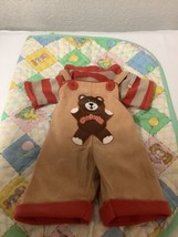 Vintage Cabbage Patch Kids Hard To Find Teddy Bear Overalls & Shirt KT Factory - $195.00